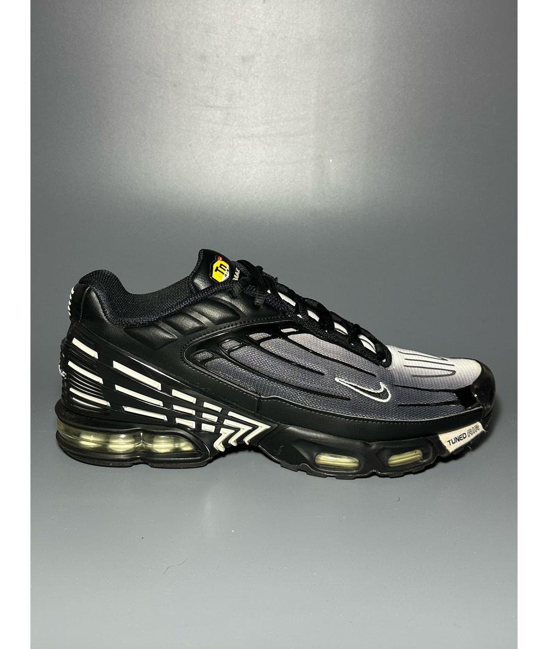 NIKE Черные синтетические низкие кроссовки / кеды, фото 9