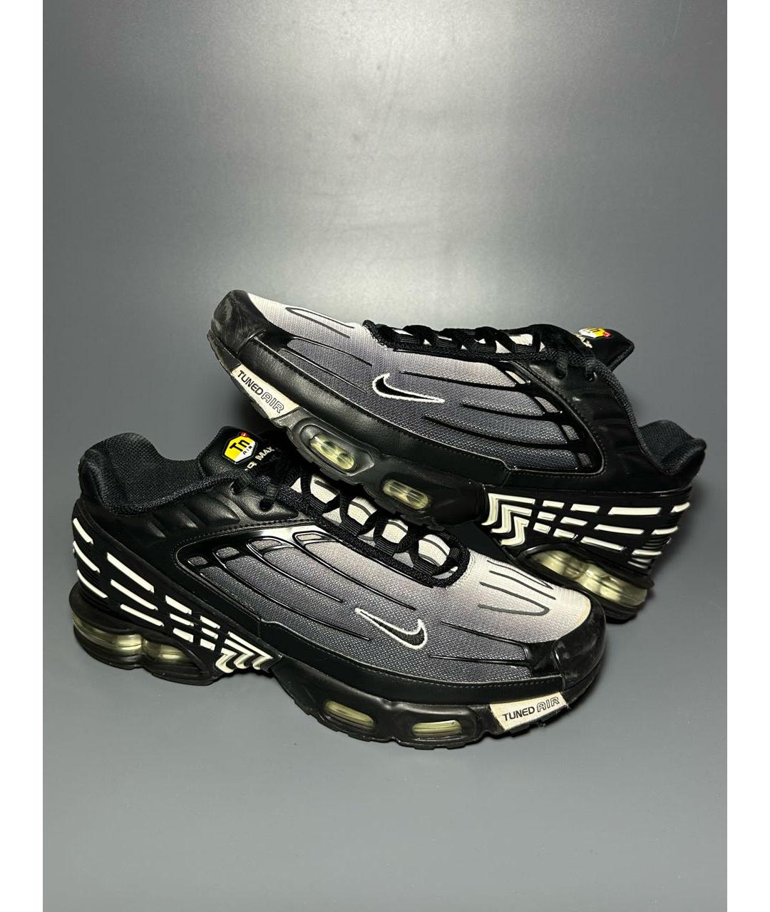 NIKE Черные синтетические низкие кроссовки / кеды, фото 5