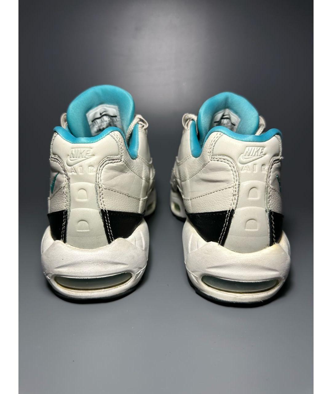 NIKE Серые кожаные низкие кроссовки / кеды, фото 4