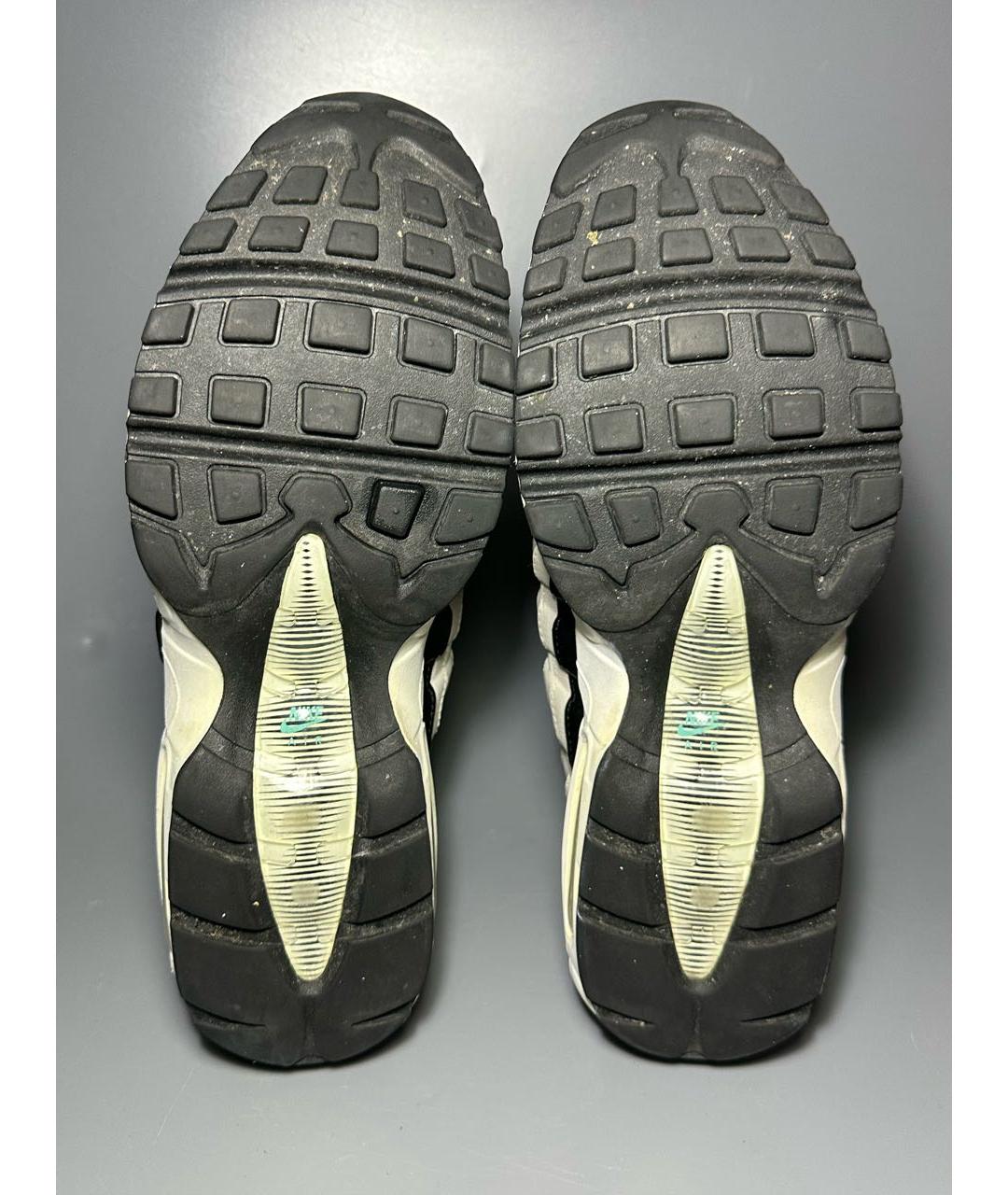 NIKE Серые кожаные низкие кроссовки / кеды, фото 8