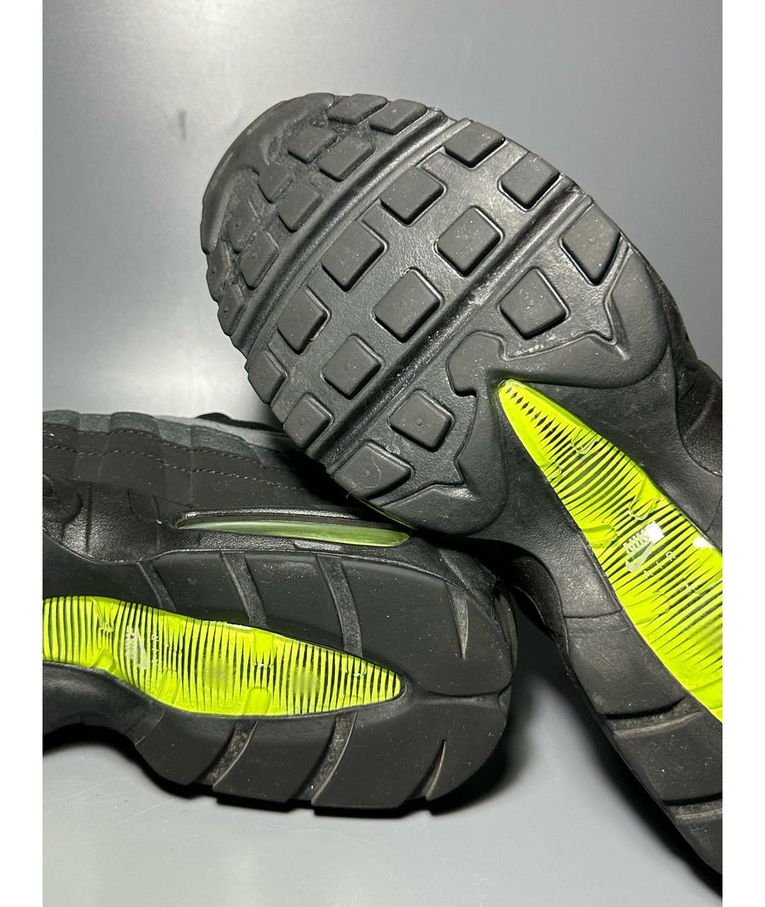 NIKE Черные синтетические низкие кроссовки / кеды, фото 8