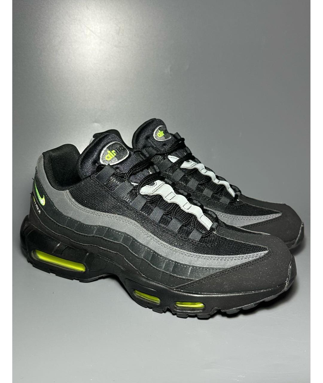 NIKE Черные синтетические низкие кроссовки / кеды, фото 6