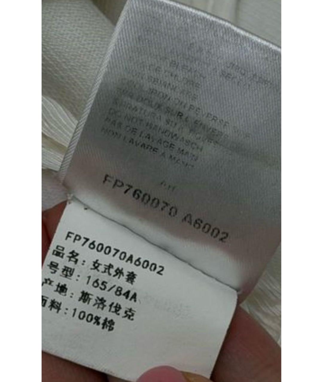 PIERRE BALMAIN Белый хлопковый жакет/пиджак, фото 6