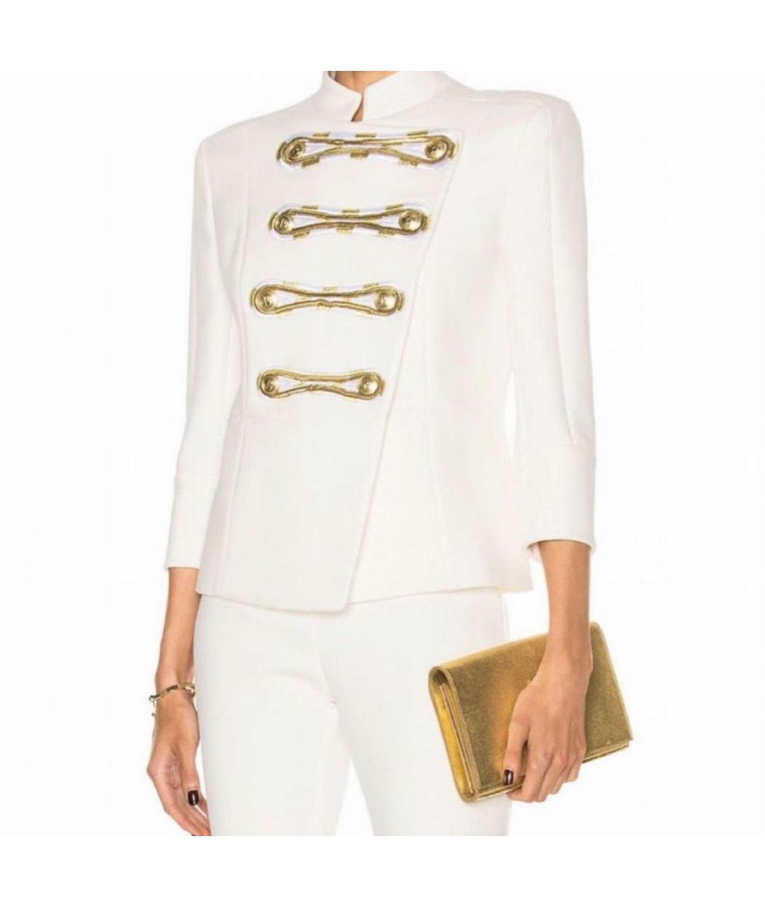 PIERRE BALMAIN Белый хлопковый жакет/пиджак, фото 3