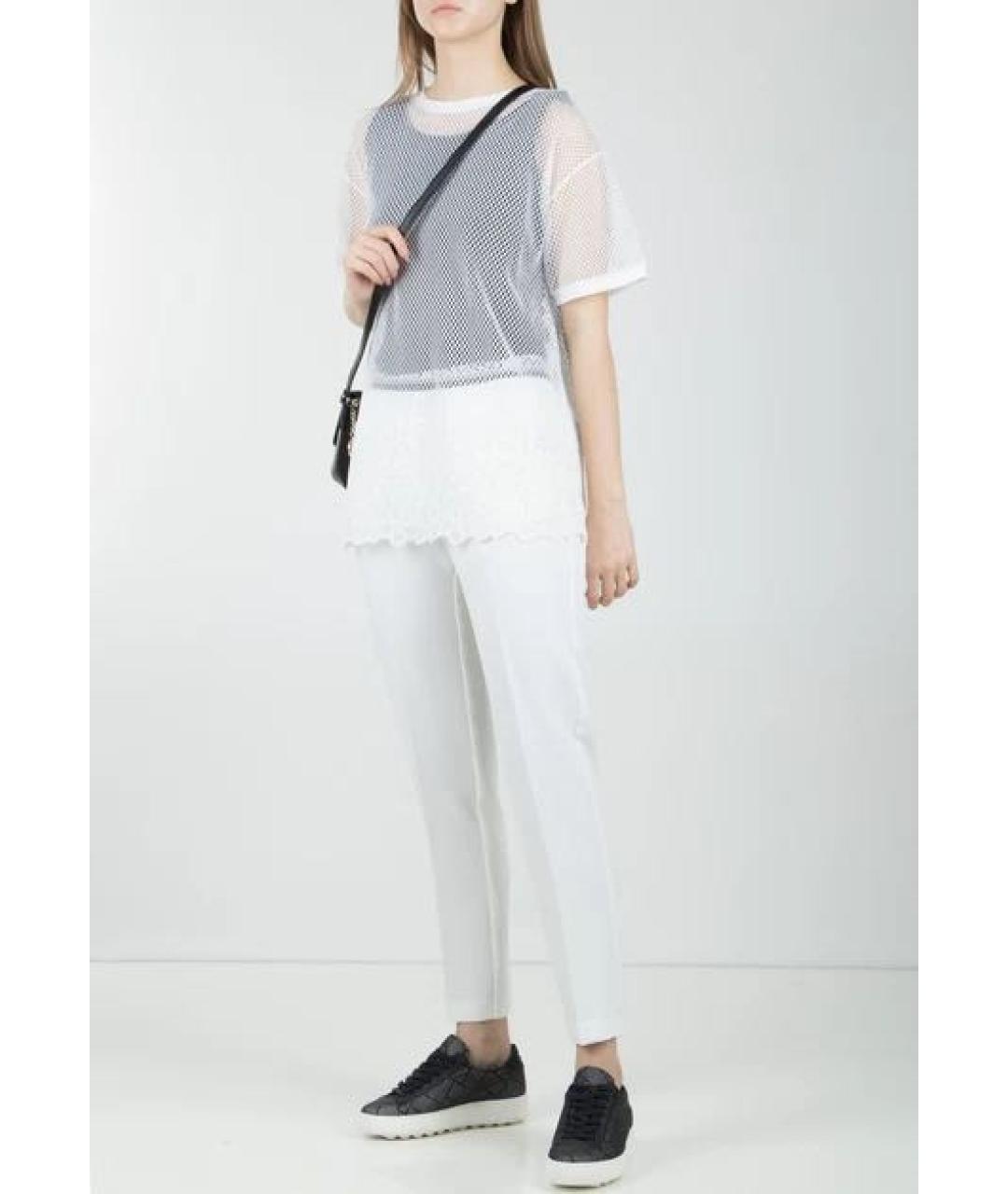 ERMANNO SCERVINO Белая хлопковая футболка, фото 3