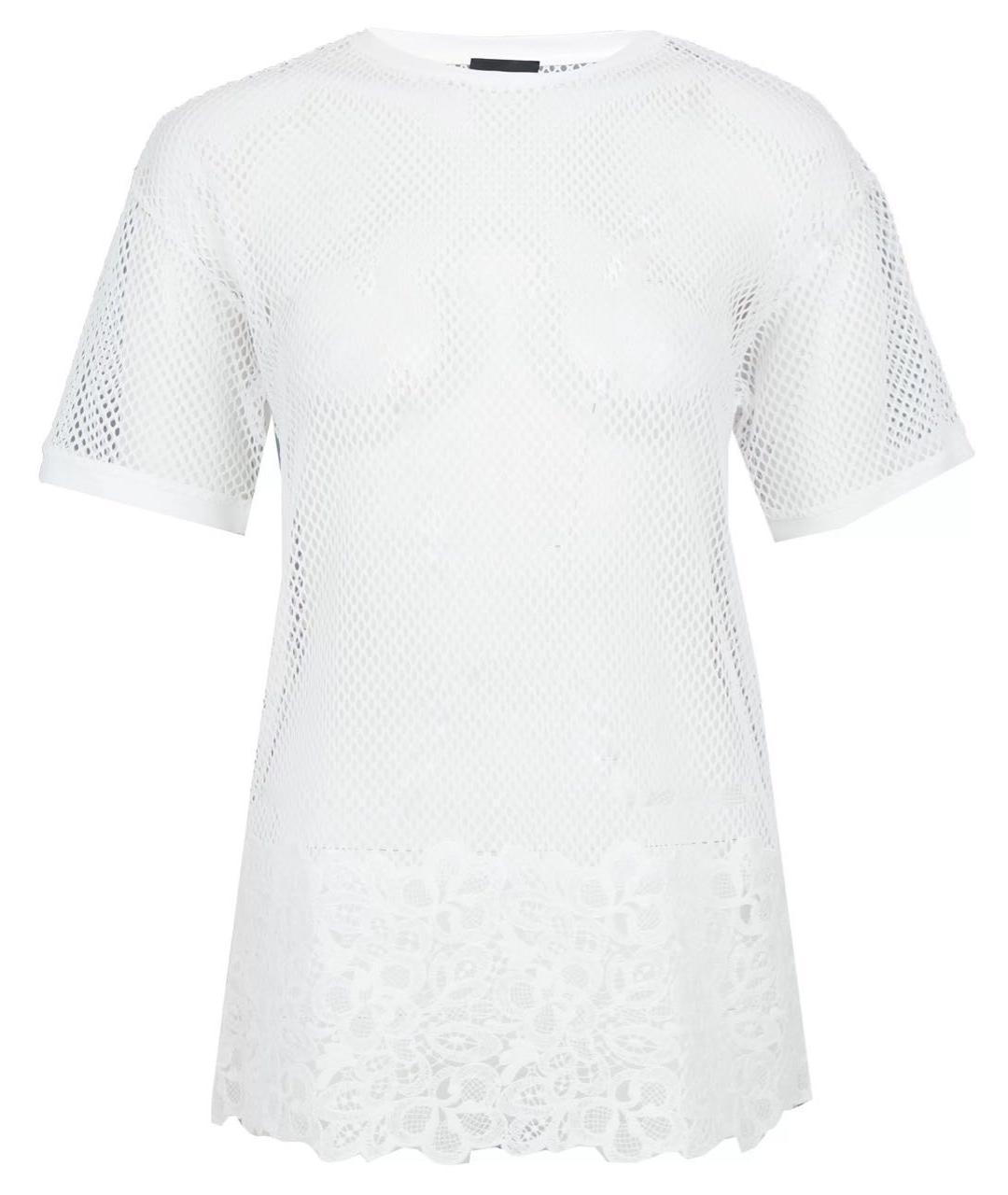 ERMANNO SCERVINO Белая хлопковая футболка, фото 1