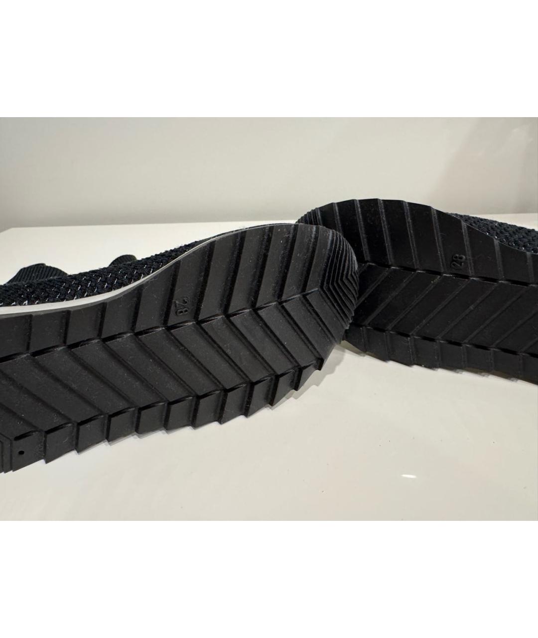 CHRISTIAN DIOR Черные текстильные ботинки, фото 4