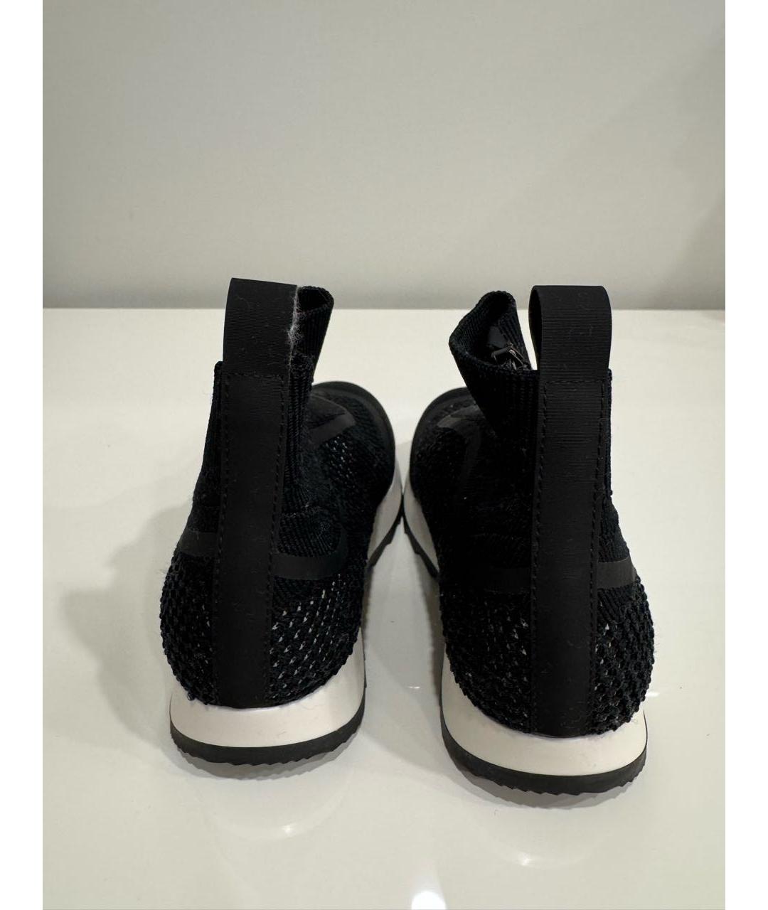 CHRISTIAN DIOR Черные текстильные ботинки, фото 3