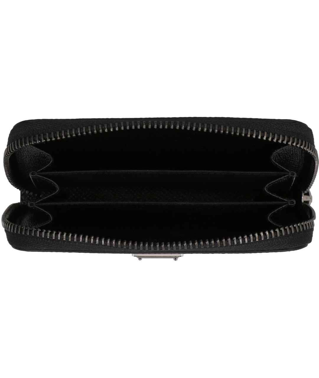 DOLCE&GABBANA Черный кожаный кошелек, фото 3