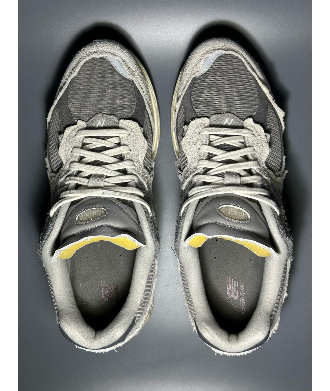 NEW BALANCE Серые замшевые низкие кроссовки / кеды, фото 3