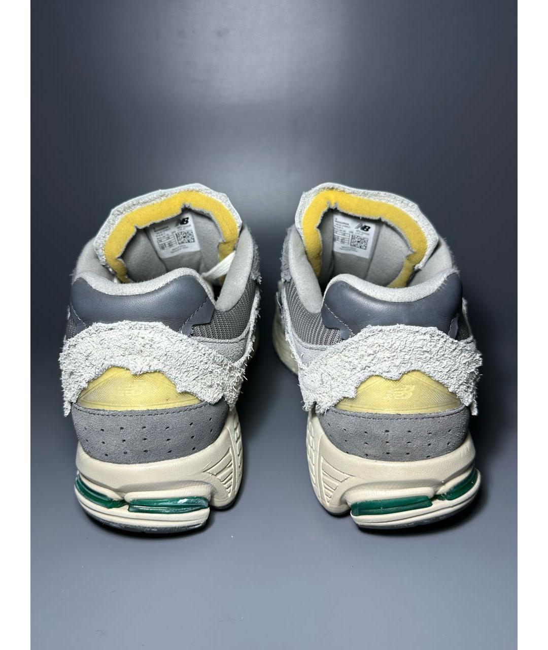 NEW BALANCE Серые замшевые низкие кроссовки / кеды, фото 4