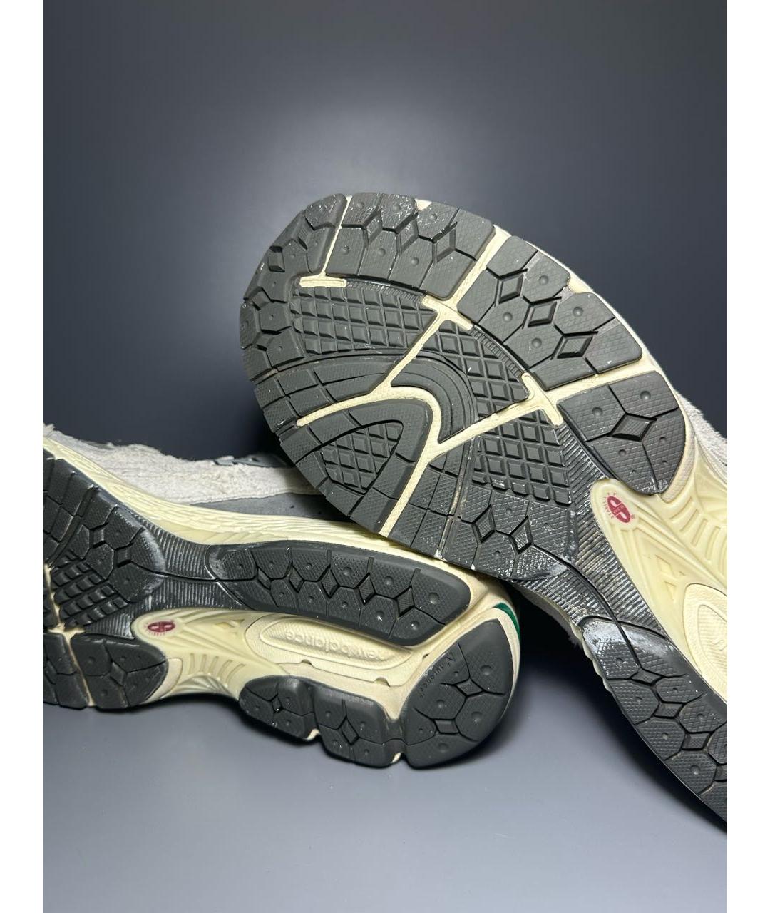 NEW BALANCE Серые замшевые низкие кроссовки / кеды, фото 8