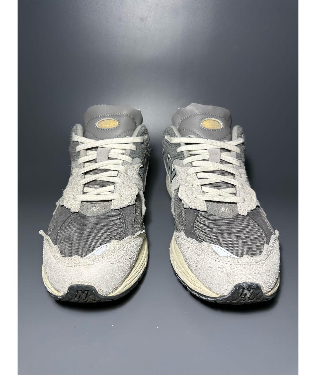 NEW BALANCE Серые замшевые низкие кроссовки / кеды, фото 2