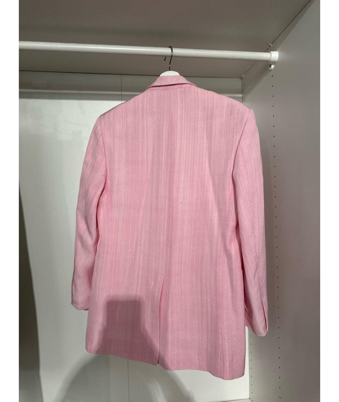 JACQUEMUS Розовый вискозный жакет/пиджак, фото 3