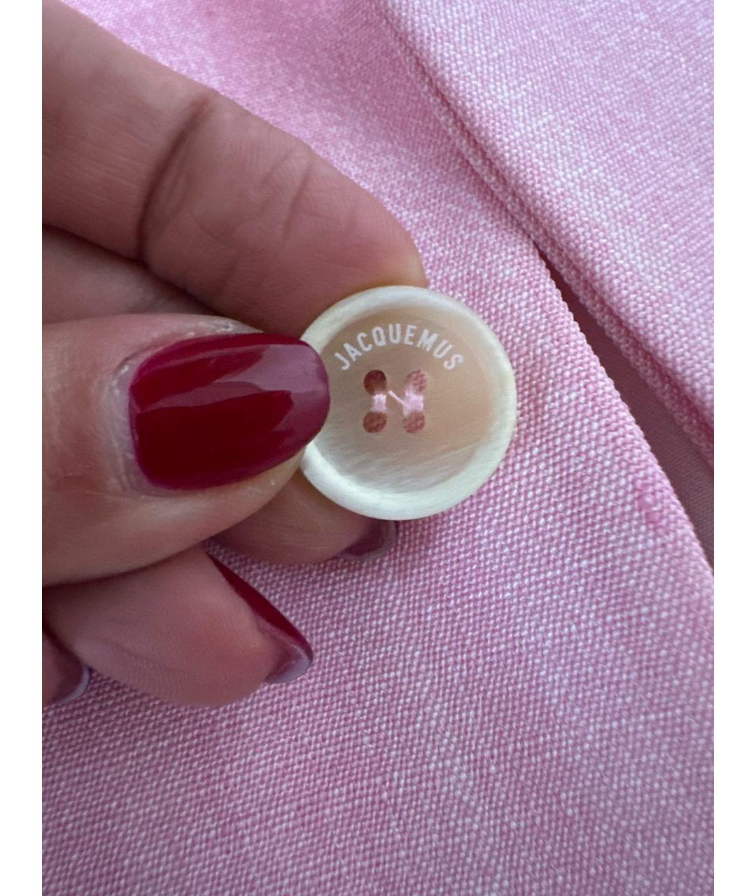 JACQUEMUS Розовый вискозный жакет/пиджак, фото 7
