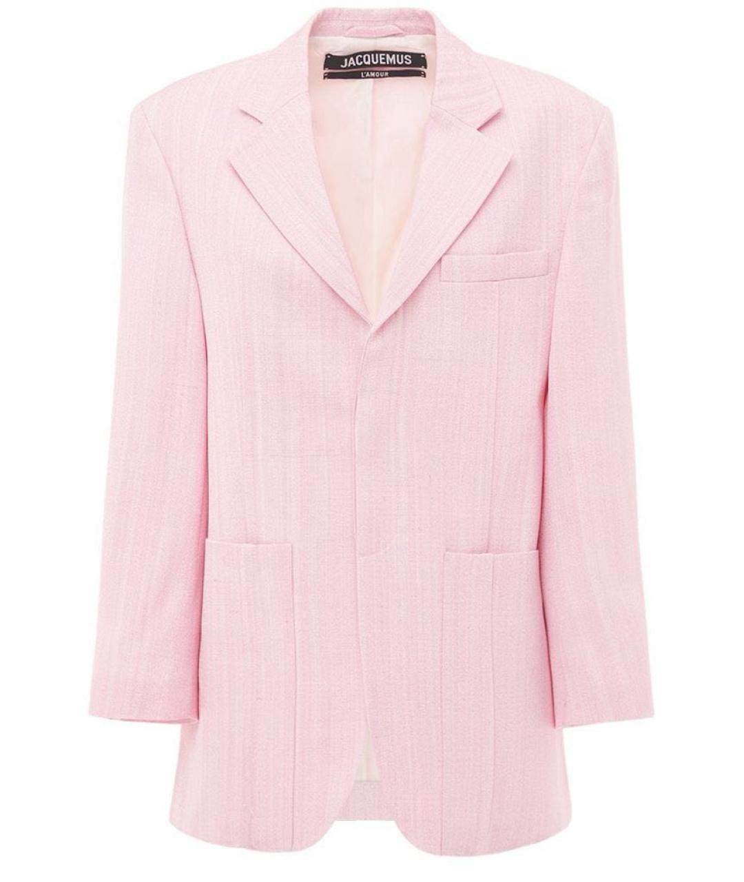 JACQUEMUS Розовый вискозный жакет/пиджак, фото 1