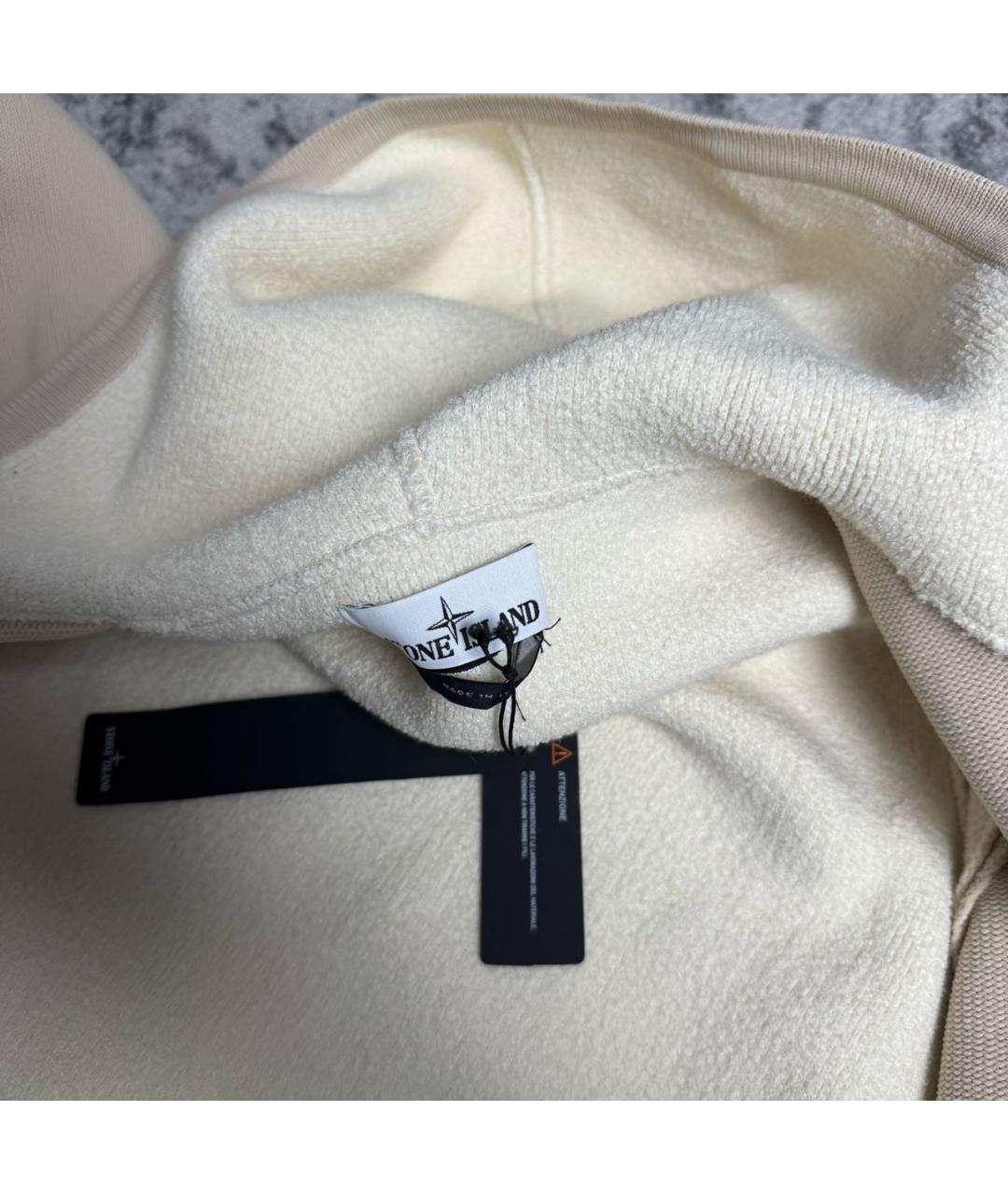 STONE ISLAND Бежевый полиамидовый кардиган, фото 8