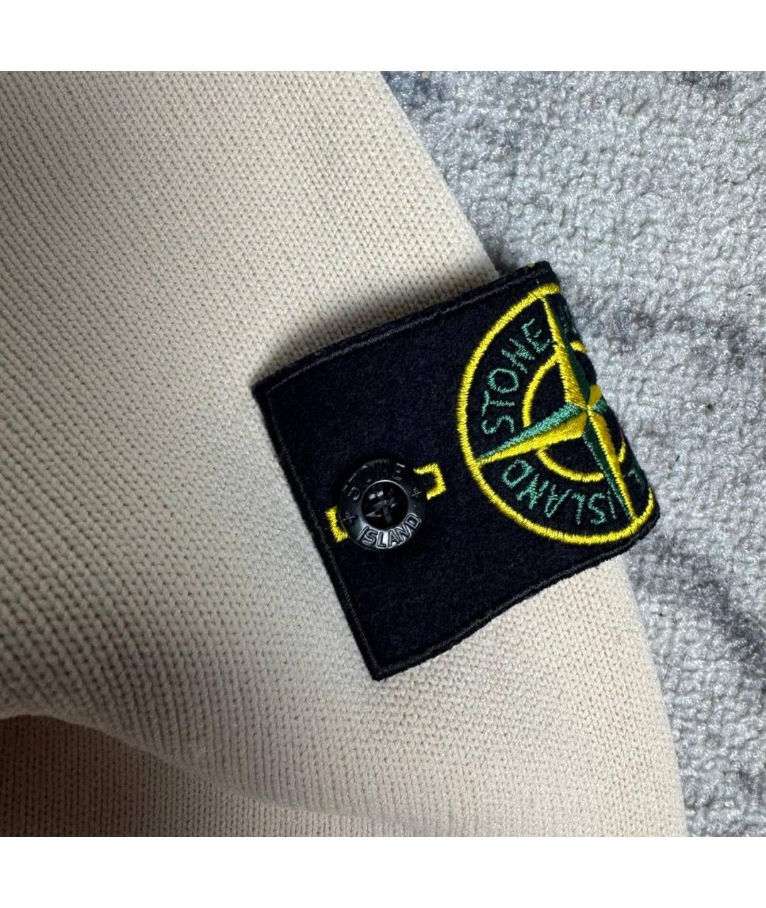 STONE ISLAND Бежевый полиамидовый кардиган, фото 5