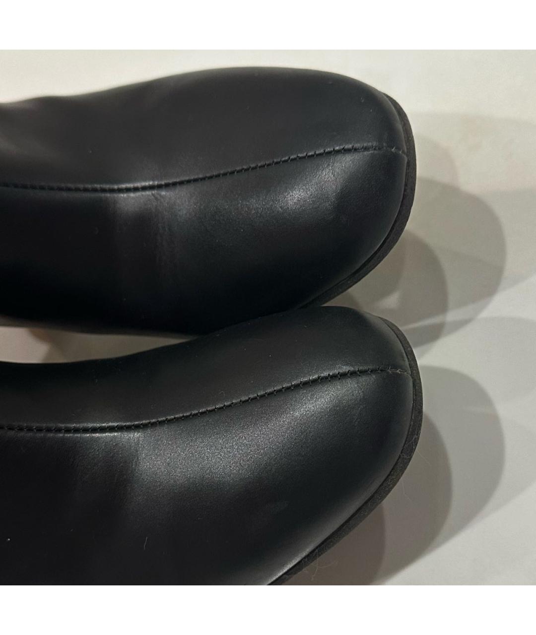 HERMES Черные кожаные ботильоны, фото 6