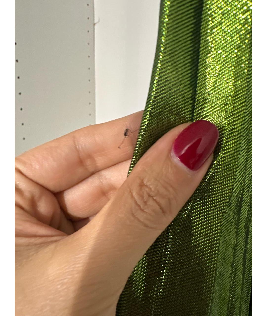 GUCCI Зеленая юбка миди, фото 5