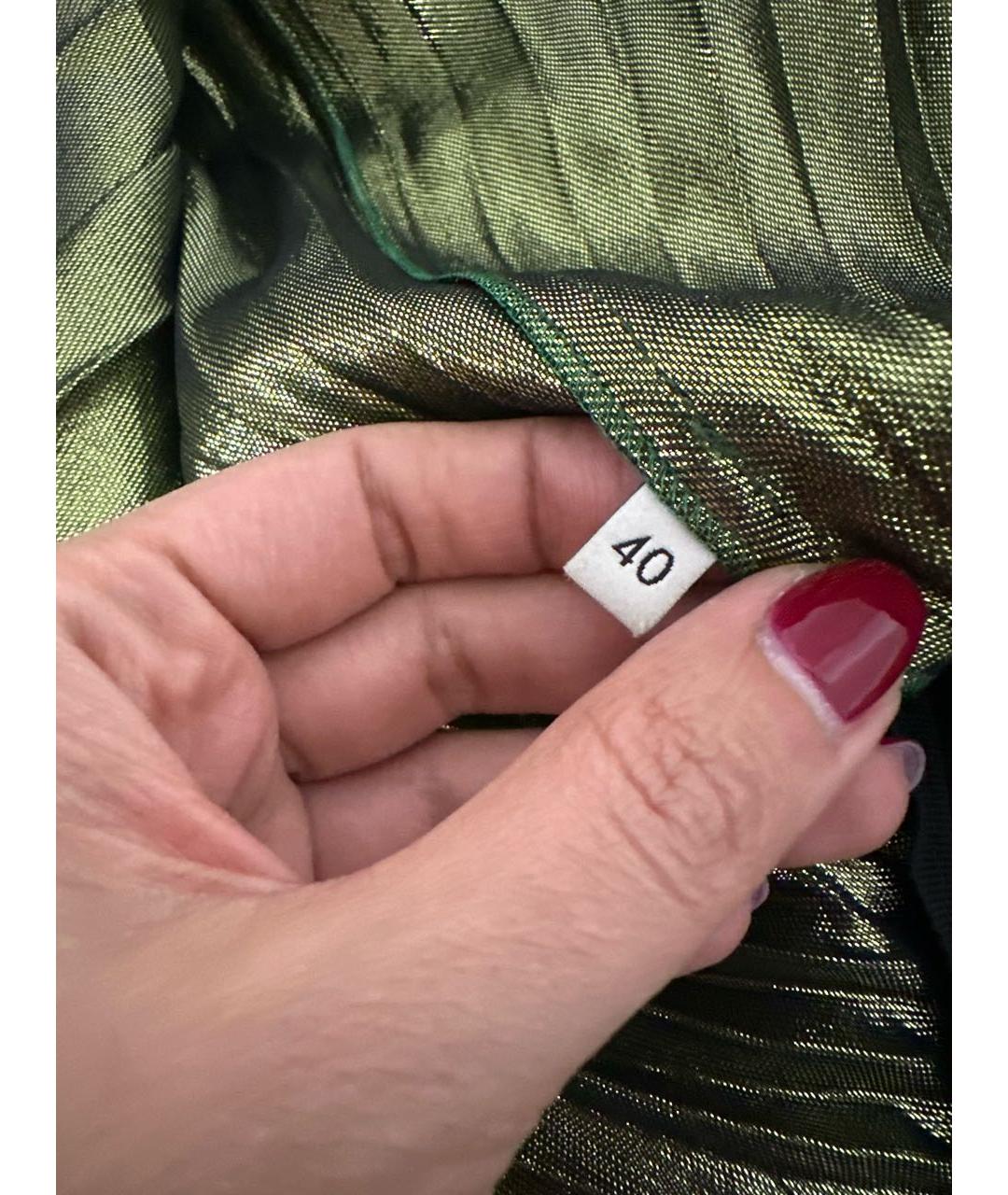 GUCCI Зеленая юбка миди, фото 7