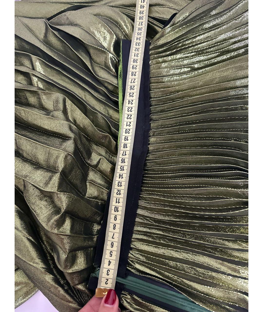 GUCCI Зеленая юбка миди, фото 8