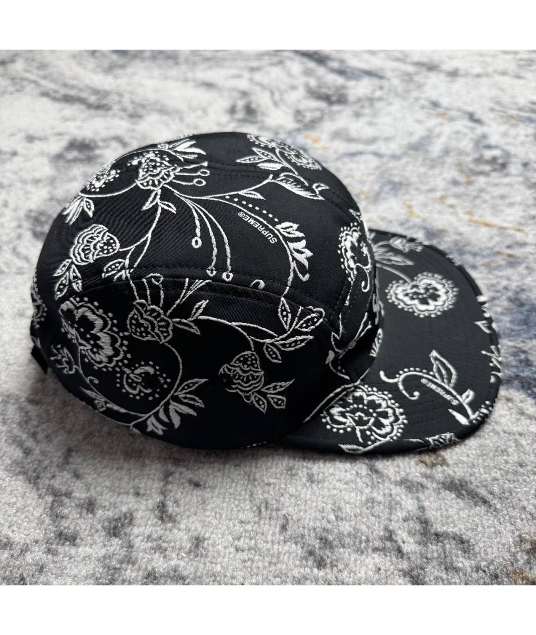 SUPREME Черная хлопковая кепка/бейсболка, фото 4