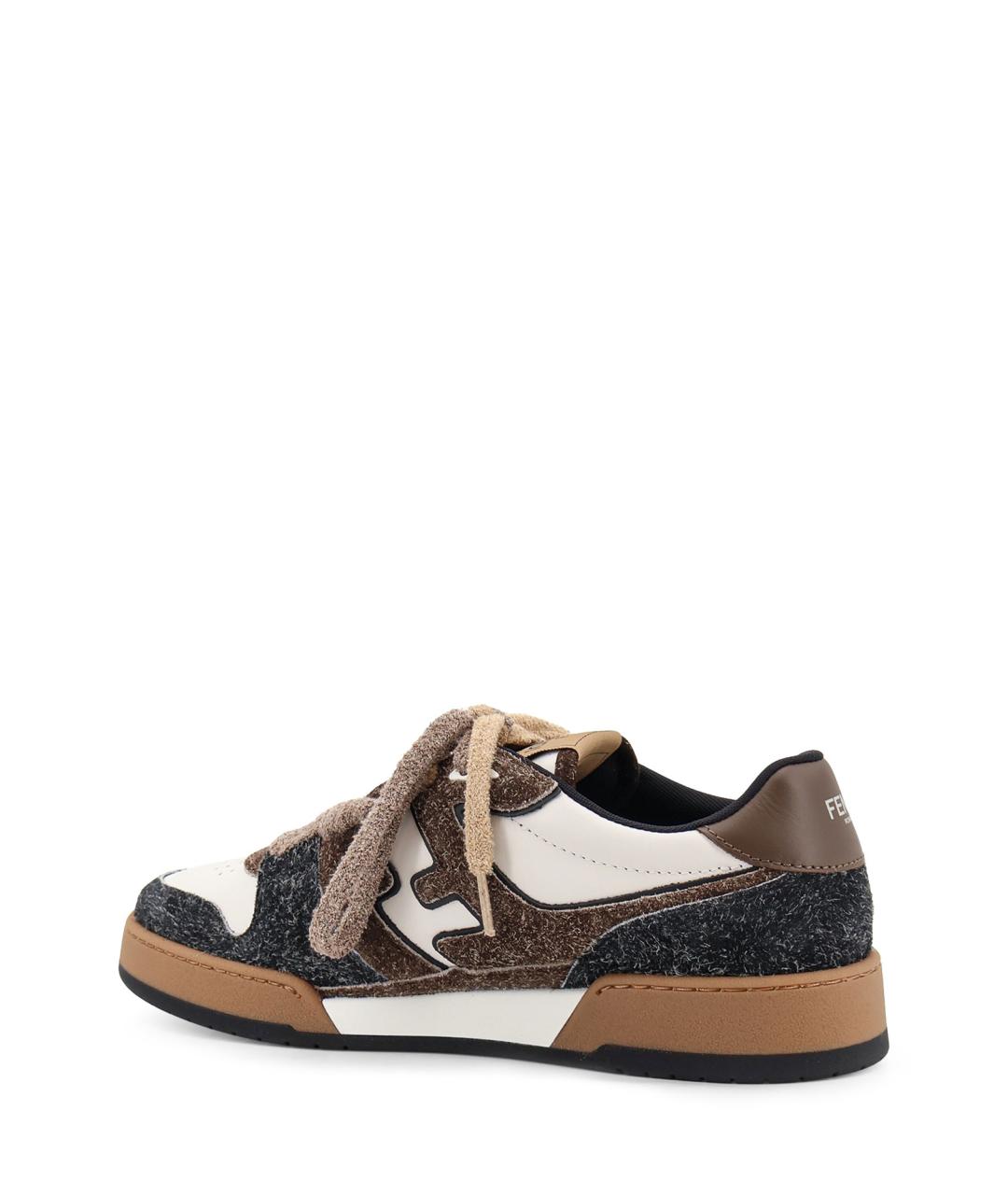 FENDI Мульти замшевые низкие кроссовки / кеды, фото 3
