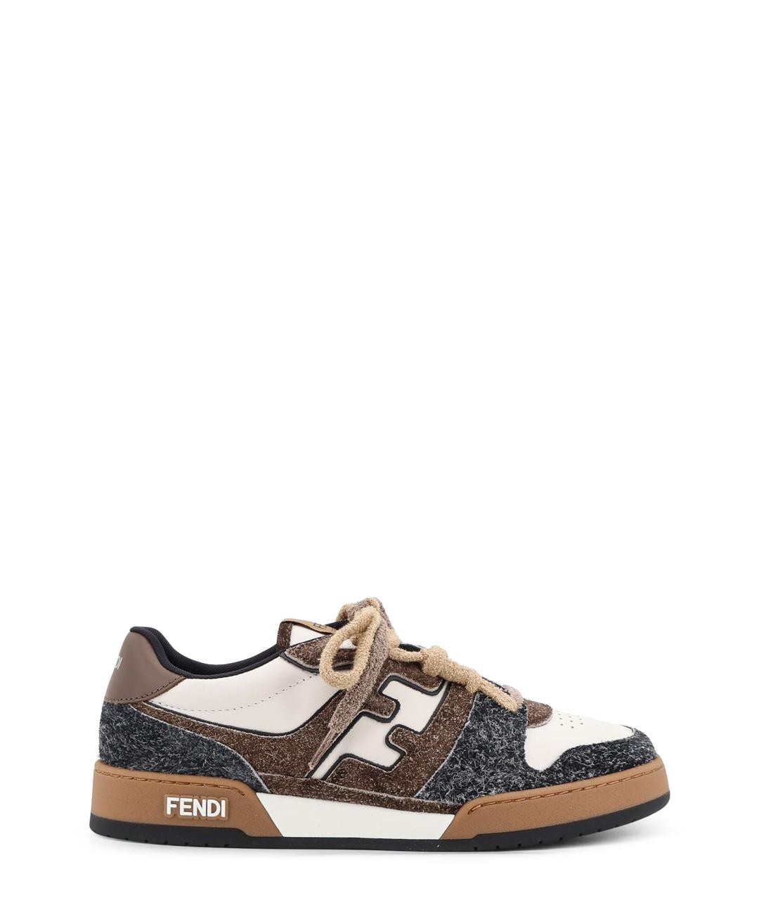 FENDI Мульти замшевые низкие кроссовки / кеды, фото 1