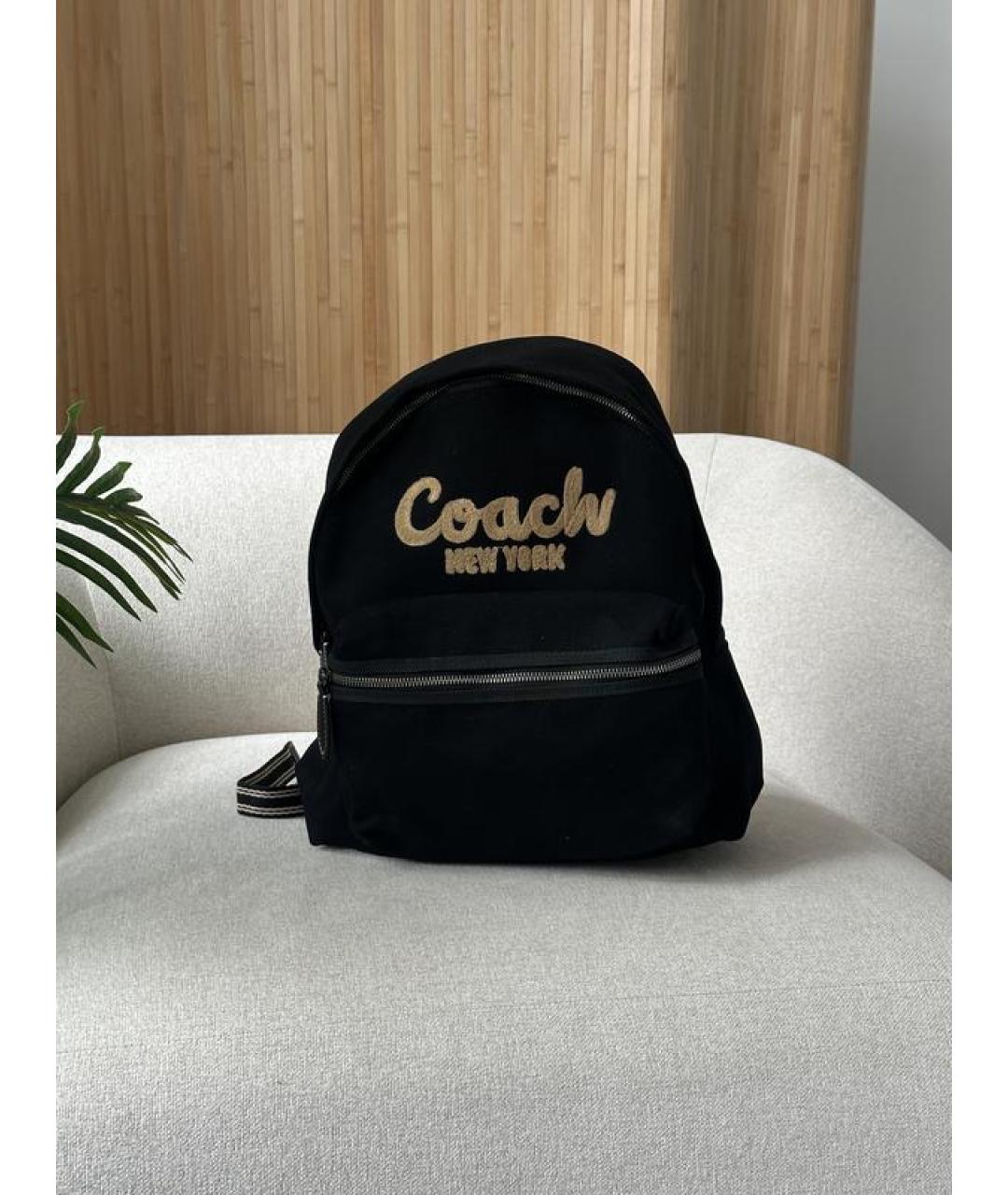 COACH Черный рюкзак, фото 6