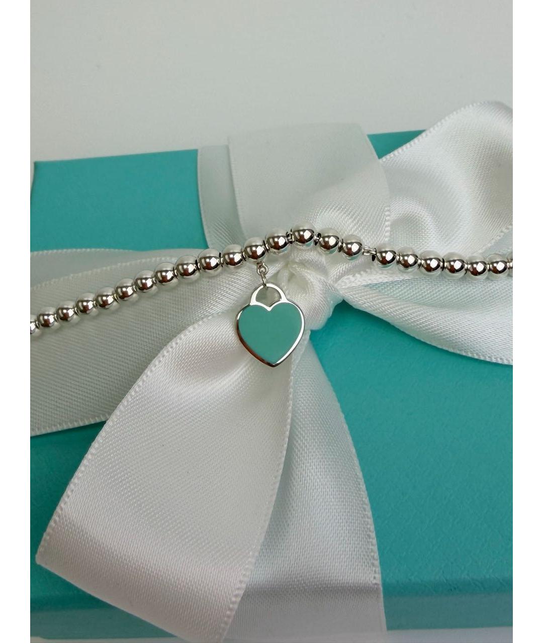 TIFFANY&CO Бирюзовый серебряный браслет, фото 4