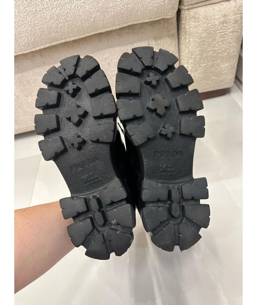 PRADA Черные брогги и оксфорды из лакированной кожи, фото 5