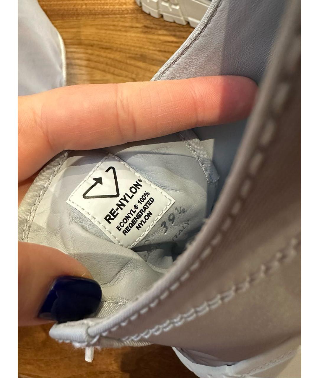 PRADA Голубые кеды, фото 8