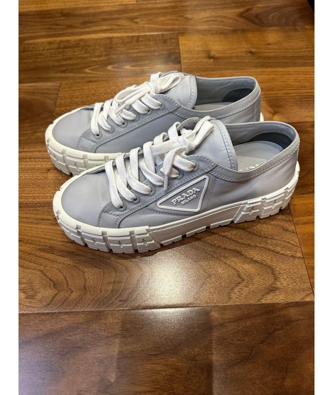 PRADA Голубые кеды, фото 3