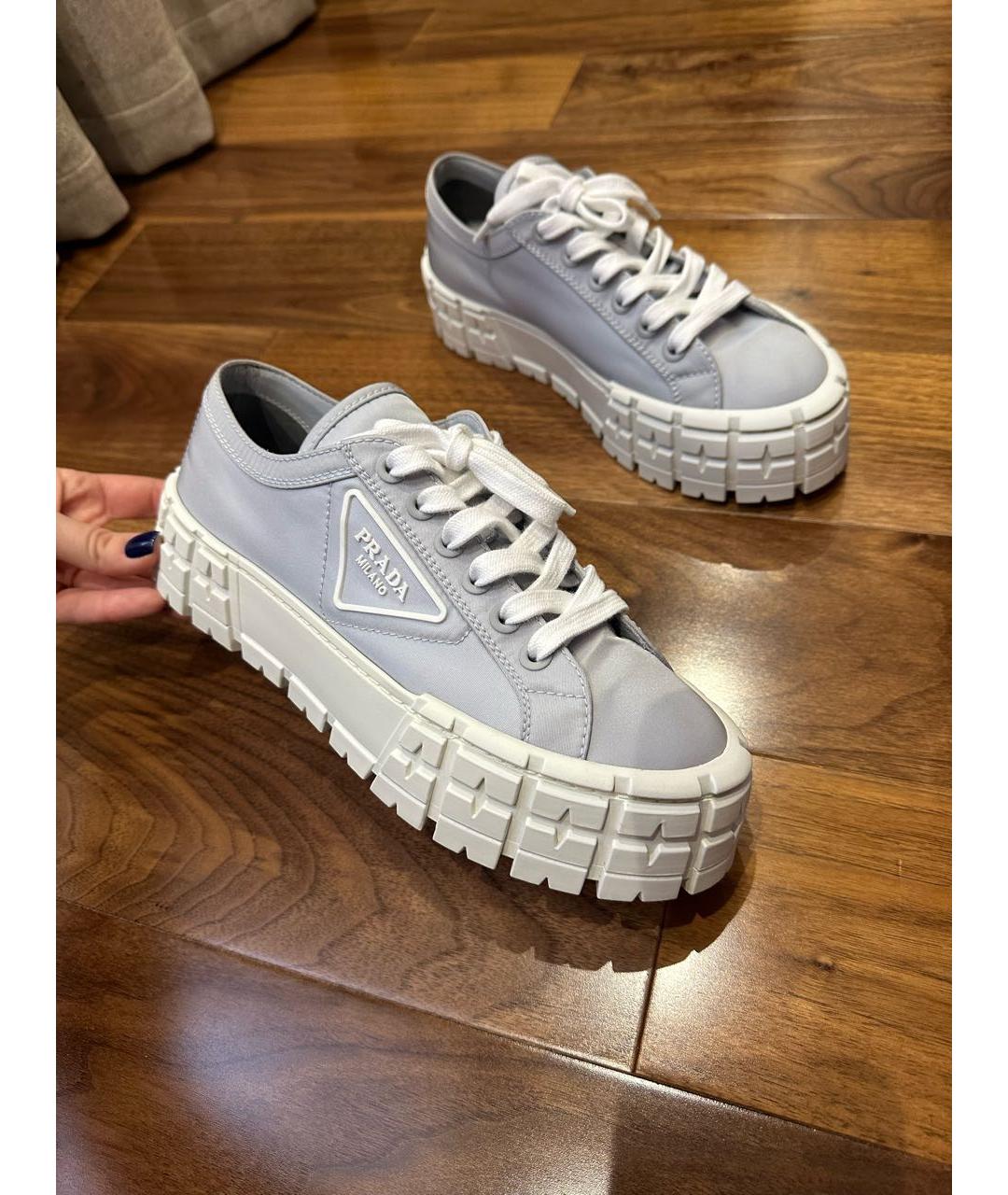 PRADA Голубые кеды, фото 2