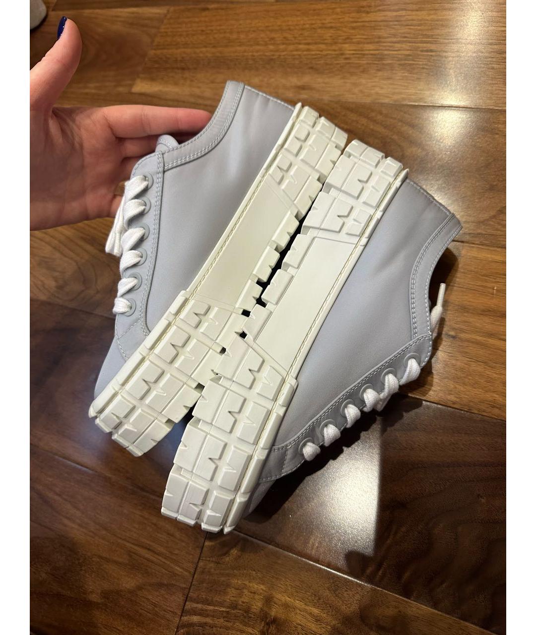 PRADA Голубые кеды, фото 5