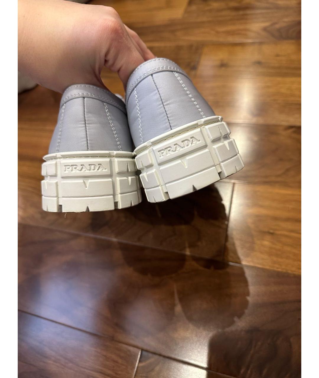 PRADA Голубые кеды, фото 6