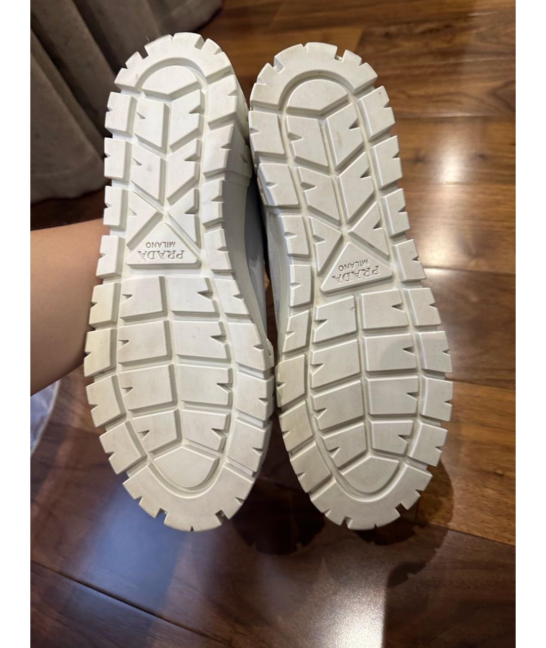 PRADA Голубые кеды, фото 4