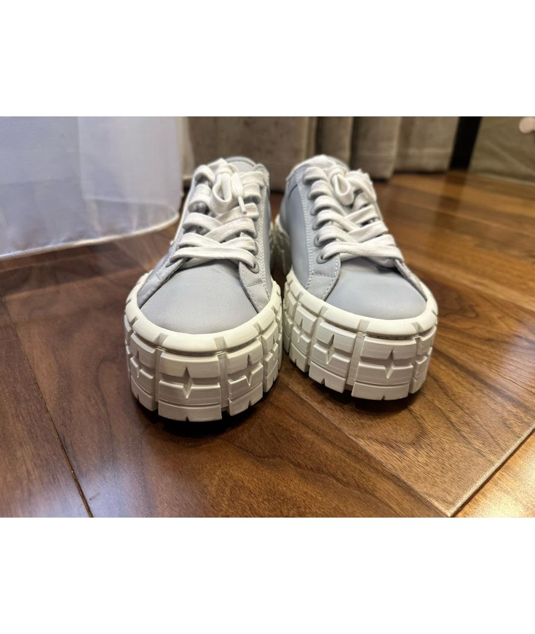 PRADA Голубые кеды, фото 7