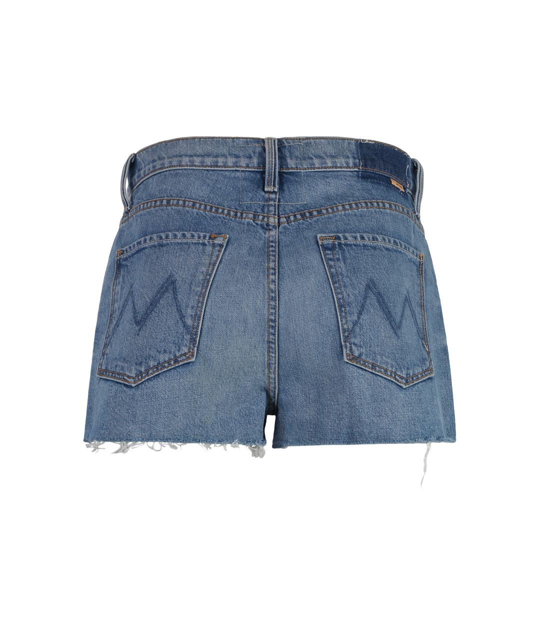 MOTHER Синие хлопковые шорты, фото 2