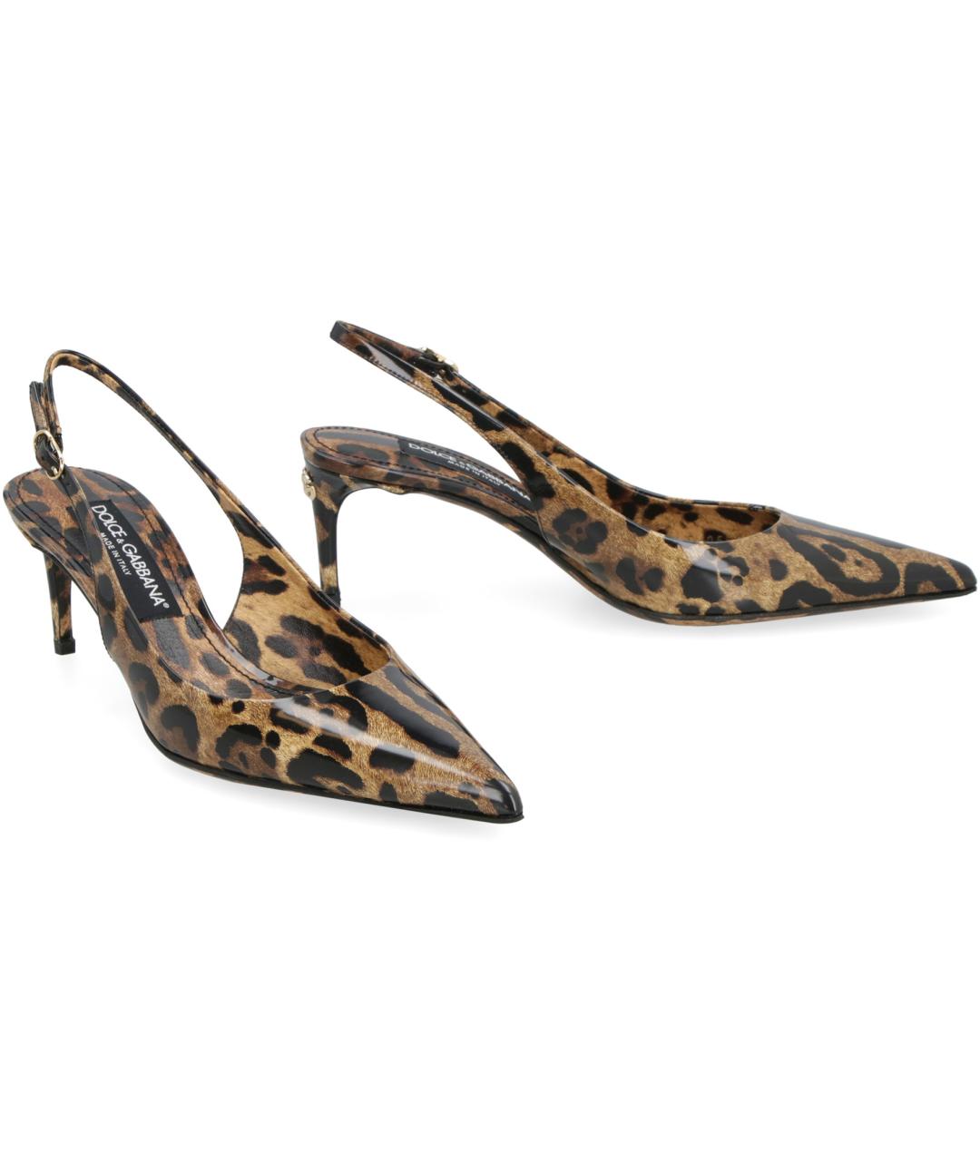 DOLCE&GABBANA Мульти кожаные туфли, фото 2