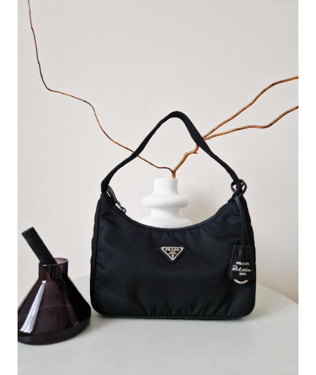 PRADA Черная тканевая сумка через плечо, фото 10