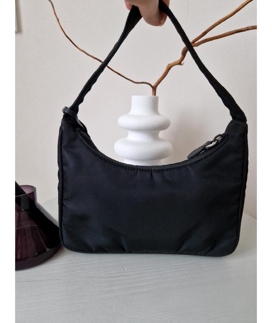 PRADA Черная тканевая сумка через плечо, фото 3
