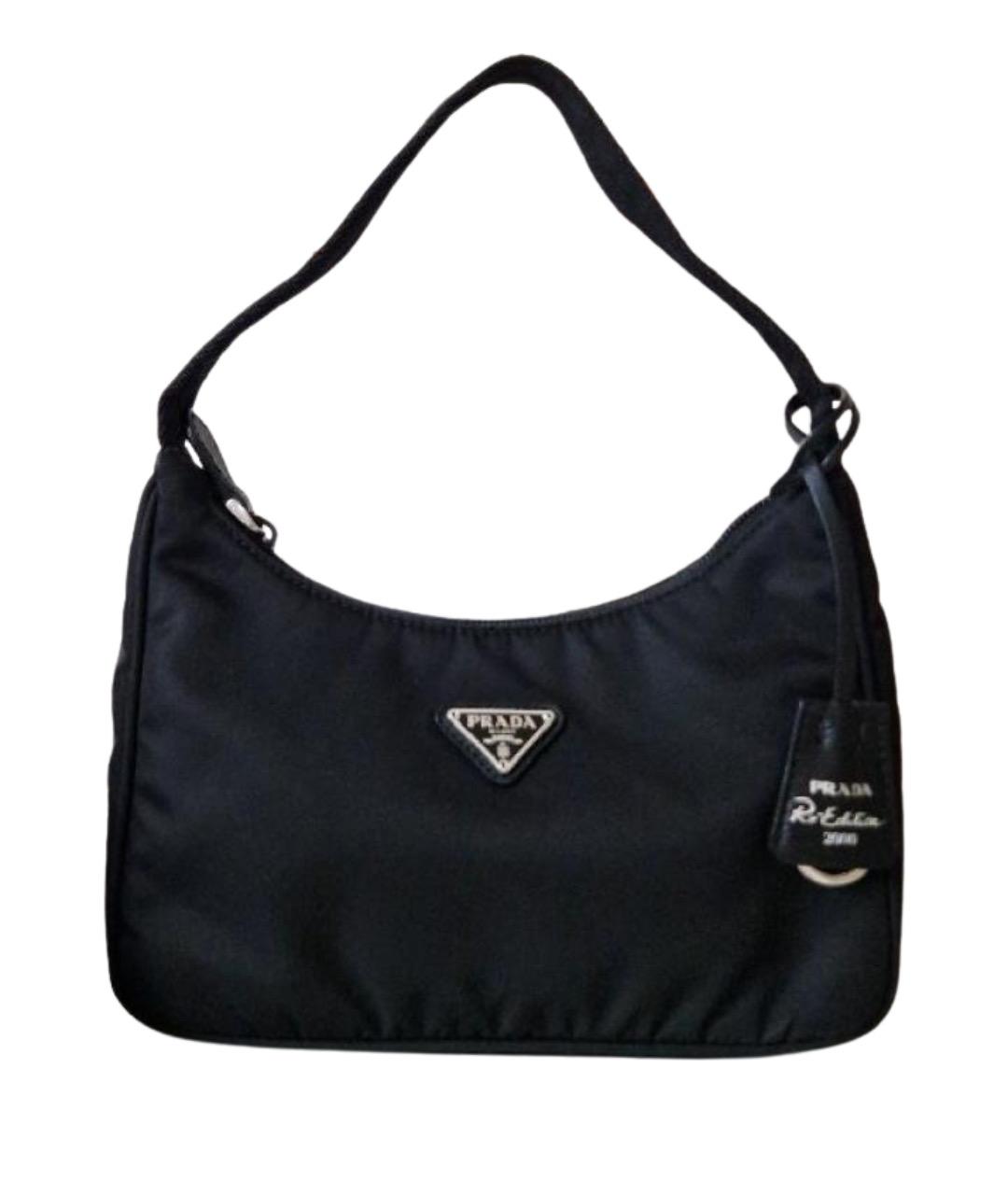 PRADA Черная тканевая сумка через плечо, фото 1