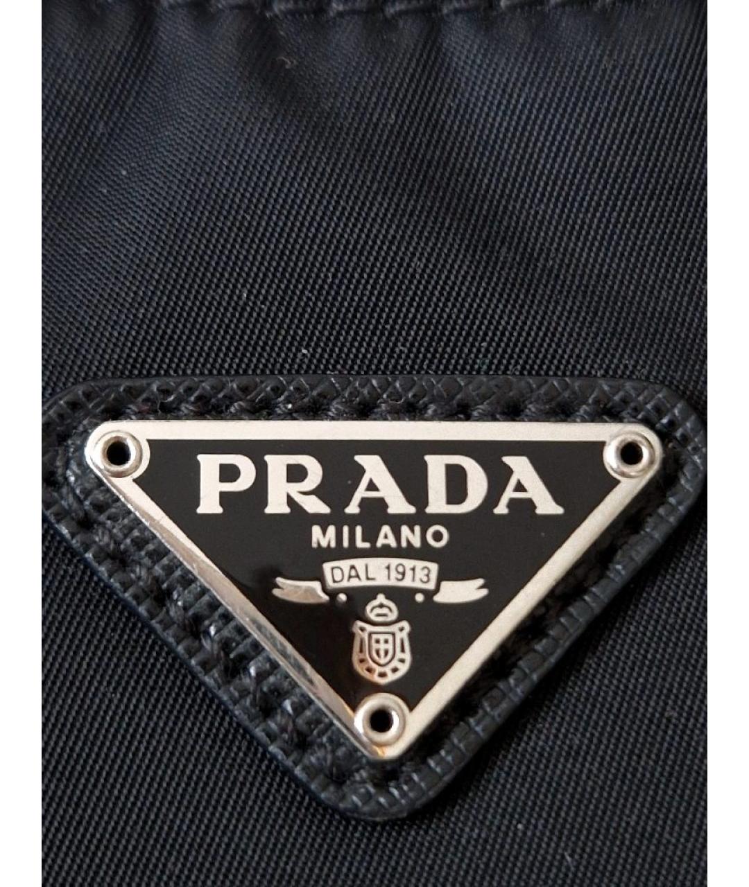 PRADA Черная тканевая сумка через плечо, фото 5