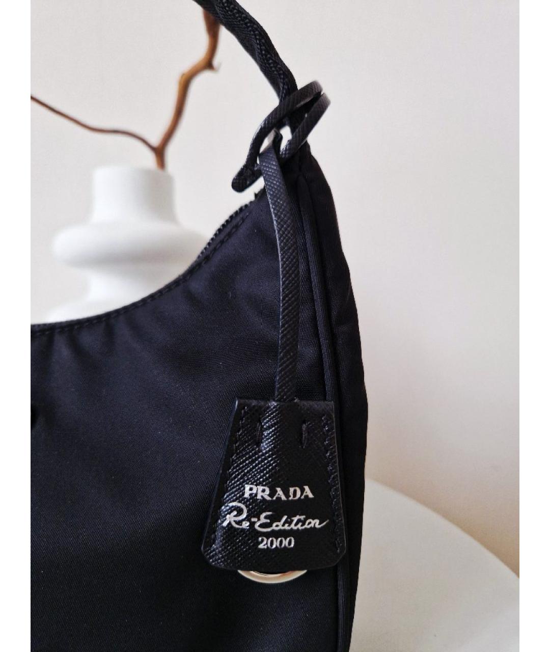 PRADA Черная тканевая сумка через плечо, фото 8