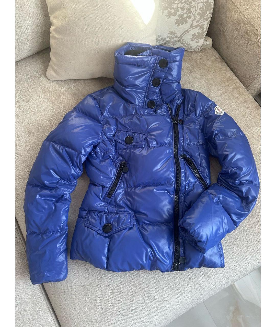 MONCLER Синий пуховик, фото 9