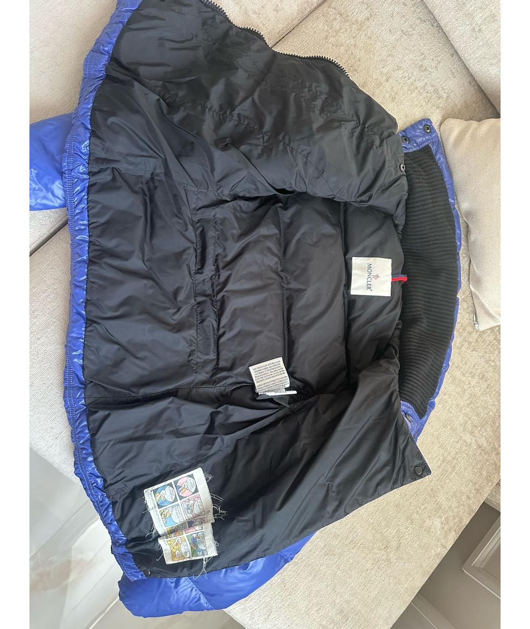 MONCLER Синий пуховик, фото 3