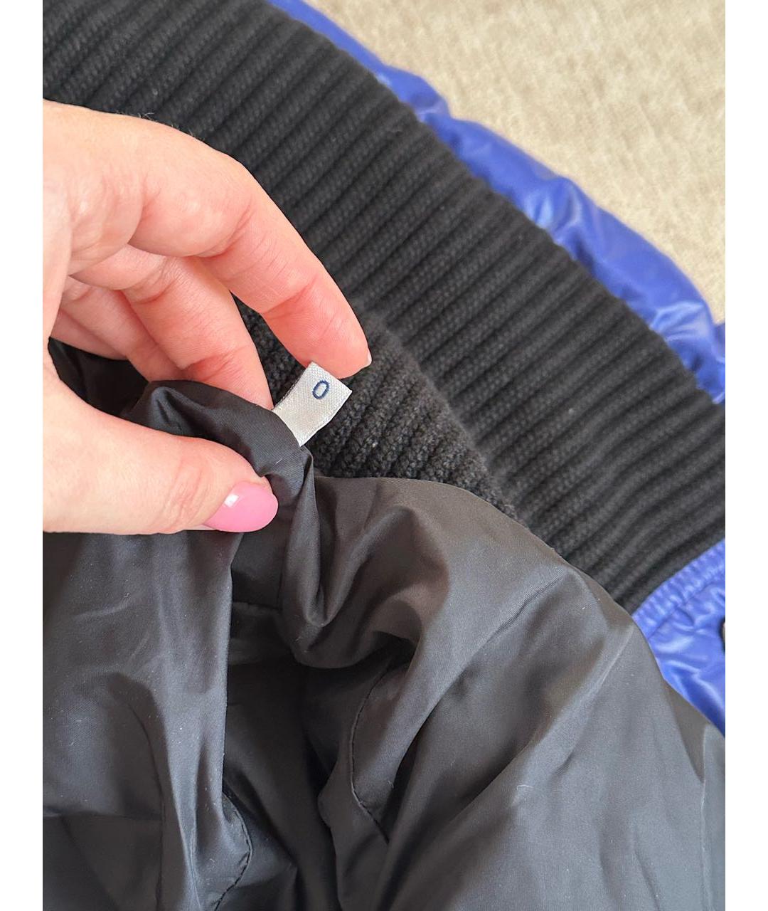 MONCLER Синий пуховик, фото 6