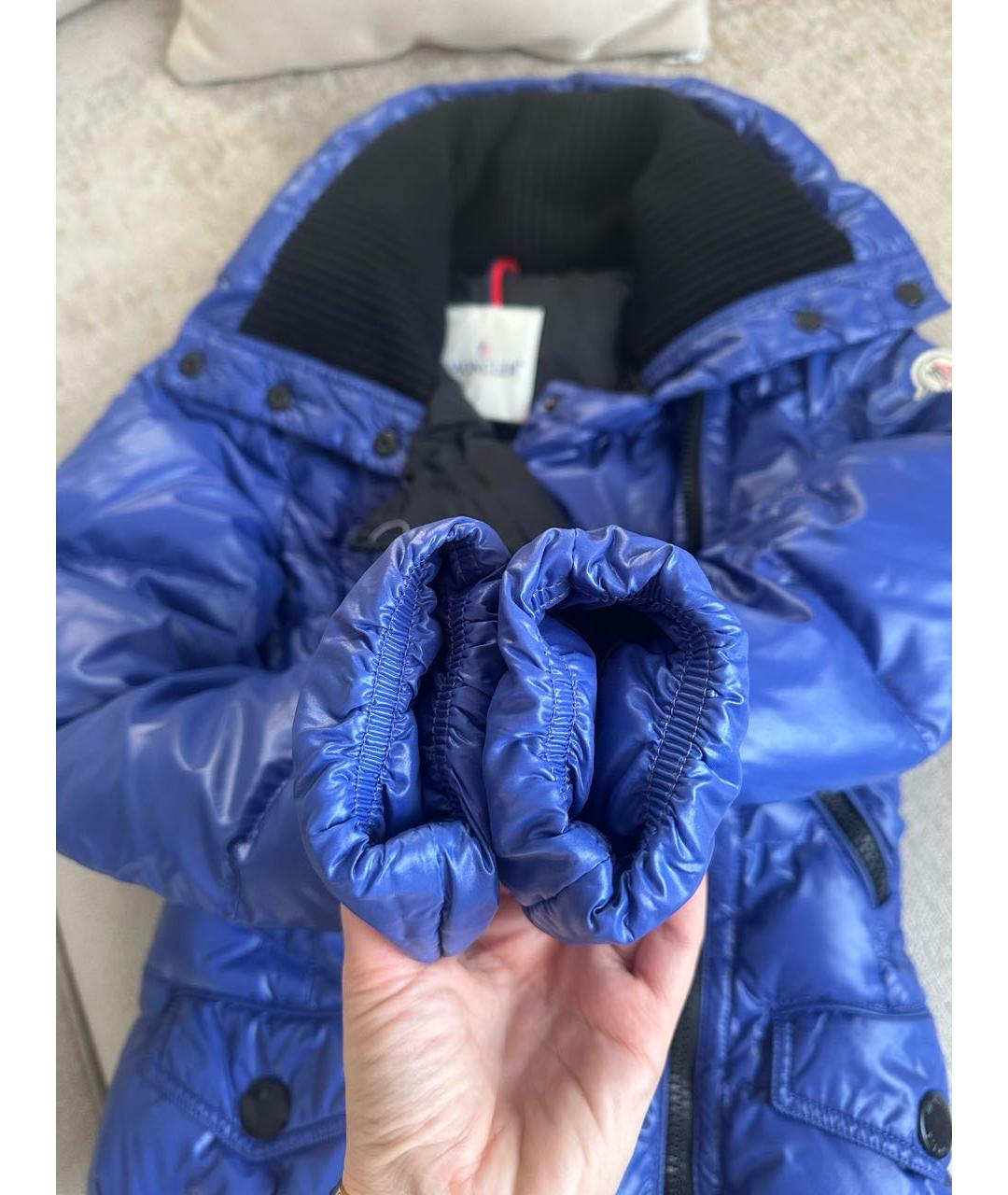 MONCLER Синий пуховик, фото 2